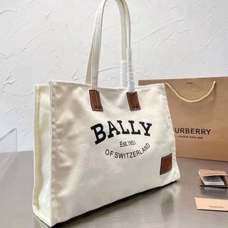 BALLY Túi Xách Canvas Sức Chứa Lớn Thời Trang Dành Cho Nữ777777