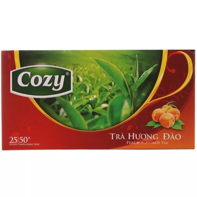 Trà đào cozy 50g mẫu mới