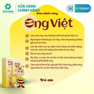 Kem Đánh Răng Dược Liệu Ong Việt Chăm Sóc Lợi Chắc Khỏe, Hạn Chế Mảng Bám, Giúp Răng Trắng Sáng Tuýp 80 - 150gr