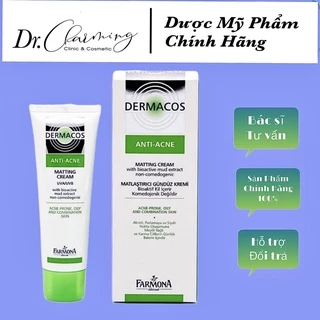 [CHÍNH HÃNG]Farmona Dermacos Matting Cream Kem dưỡng da mụn kiềm dầu giảm bóng nhờn Farmona Dermacos Matting Cream 50ml