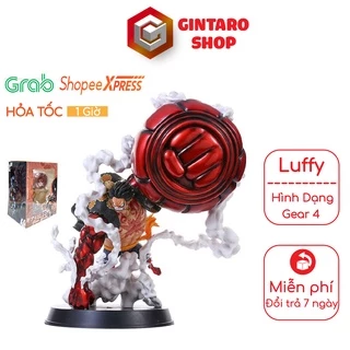 Mô hình nhân vật Luffy Gear 4 king kong tay to cực ngầu, Mô hình One Piece Luffy Gear 4 tay siêu to cao 25Cm GINTARO SHO