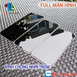 Kính cường lực iPhone 12 Mini - 12 Pro - 12 Pro Max, 11 Pro chống nhìn trộm - Chống Vân Tay - 9D -  Full màn iPhone 12