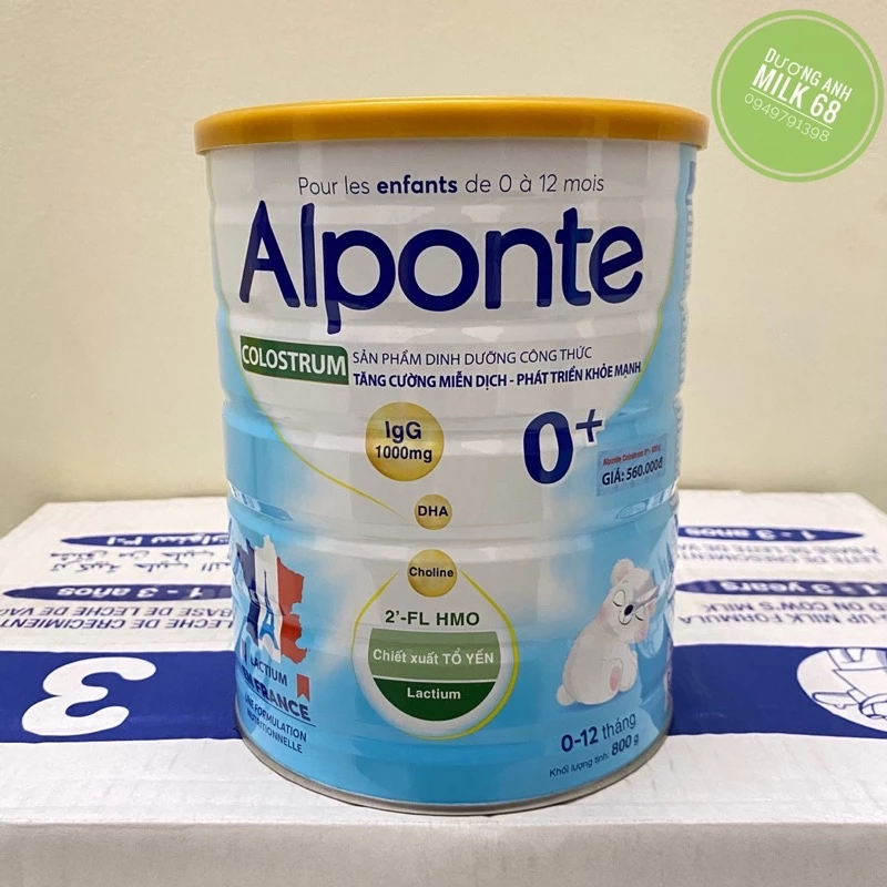 Sữa Alponte Colostrum 0+ 800g