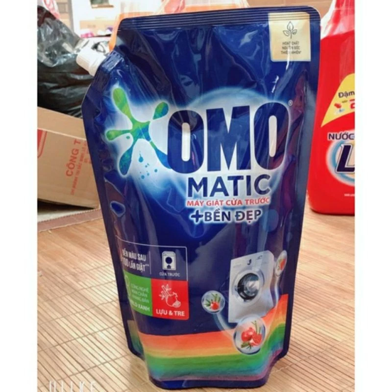 Nước giặt omo matic máy giặt cửa trên 2kg