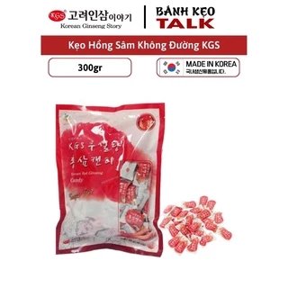 Kẹo hồng sâm không đường Kgs gói 300 gr