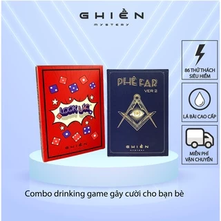 Combo 2 drinking game cho bạn bè hottrend 2022 "Phê far 2- Look Lắc" - 86 thử thách khó đỡ trên bàn nhậu | Ghiền Mystery