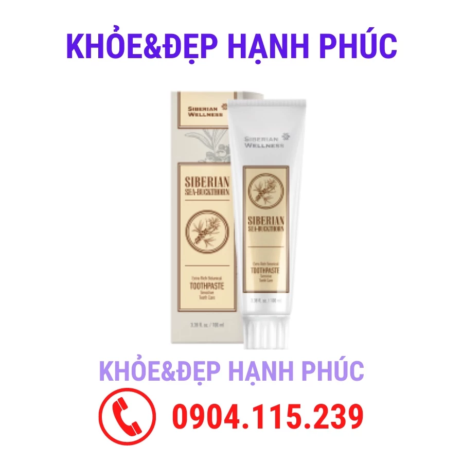 Kem đánh răng thảo dược Siberian Cây Hắc Mai Biển SIBERIAN SEA-BUCKTHORN Extra – 100ml/hộp