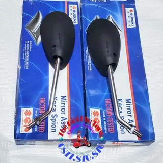 Kính hậu - kiếng hậu giọt lệ gọng xi Raider Fi, Satria Fi zin Suzuki Indonesia - 56600-28F20-000/ 56500-28F20-000