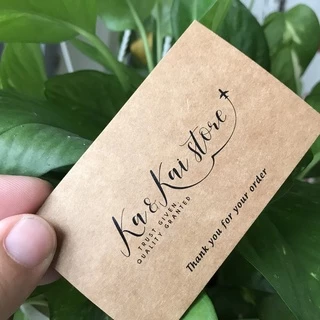 Thiết kế, in danh thiếp, in namecard giấy Kraft