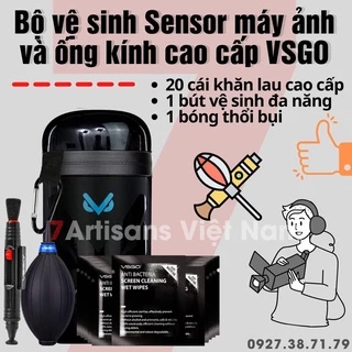 (CÓ SẴN) Bộ vệ sinh sensor máy ảnh và ống kính cao cấp VSGO - Hàng chính hãng