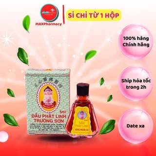 LỐC 10 CHAI LỚN Dầu Gió Phật Linh TRƯỜNG SƠN 5ml Cảm Ho, Sổ Mũi, Đau Nhức - Maxpharmacy