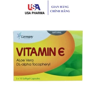 Viên uống dẹp da Vitamin E giúp da căng mịn sáng đẹp hộp 30 viên chính hãng