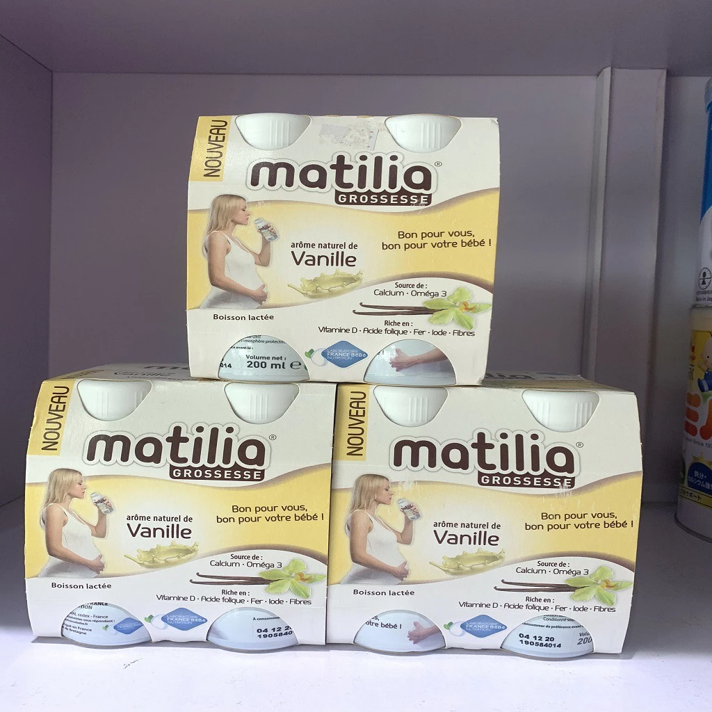 [Hàng Chính Hãng] Sữa Matilia Bầu 1 Vỉ 4 Lốc Date 12/2020