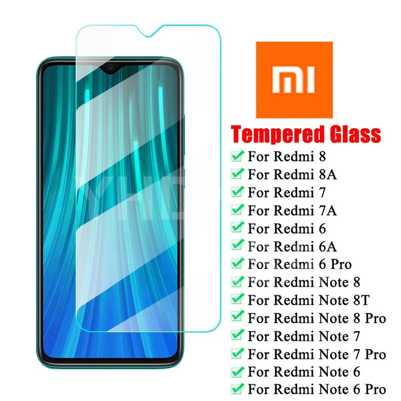 Kính cường lực 9H cho Redmi Note 5 6 7 8 9 10 11 5A 6A 7A 8A 9A 9C 9T 9i 9S 9AT 10S 10X NFC+Pro Power Prime Max 4G 5G