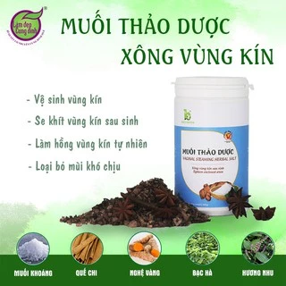 Muối Thảo Dược Xông Vùng Kín Se Khít Sát Khuẩn Phục Hồi Vùng Kín Sau Sinh Hộp 350Gr - Bảo Nhiên