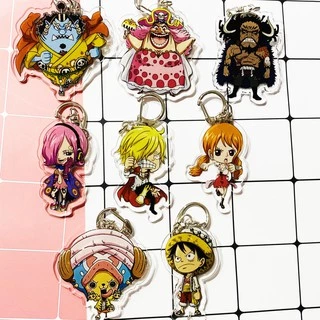 ( Mica trong acrylic ) Móc khóa One Piece Đảo hải tặc ver Totto Land Big Mom quà tặng xinh xắn dễ thương anime chibi