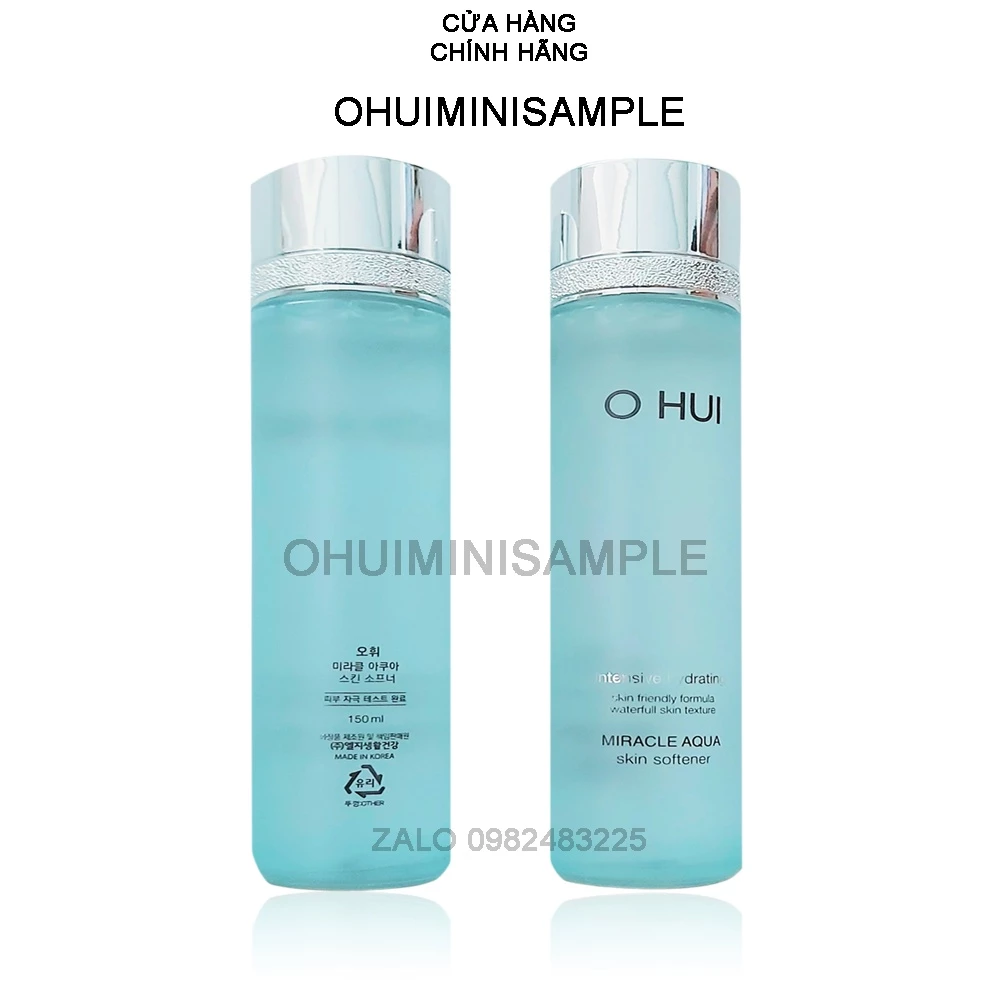 [Date 2026] Toner Nước Hoa Hồng Ohui xanh cấp nước kiềm dầu giảm mụn căng mọng Ohui Miracle Aqua Skin Softener 150ml