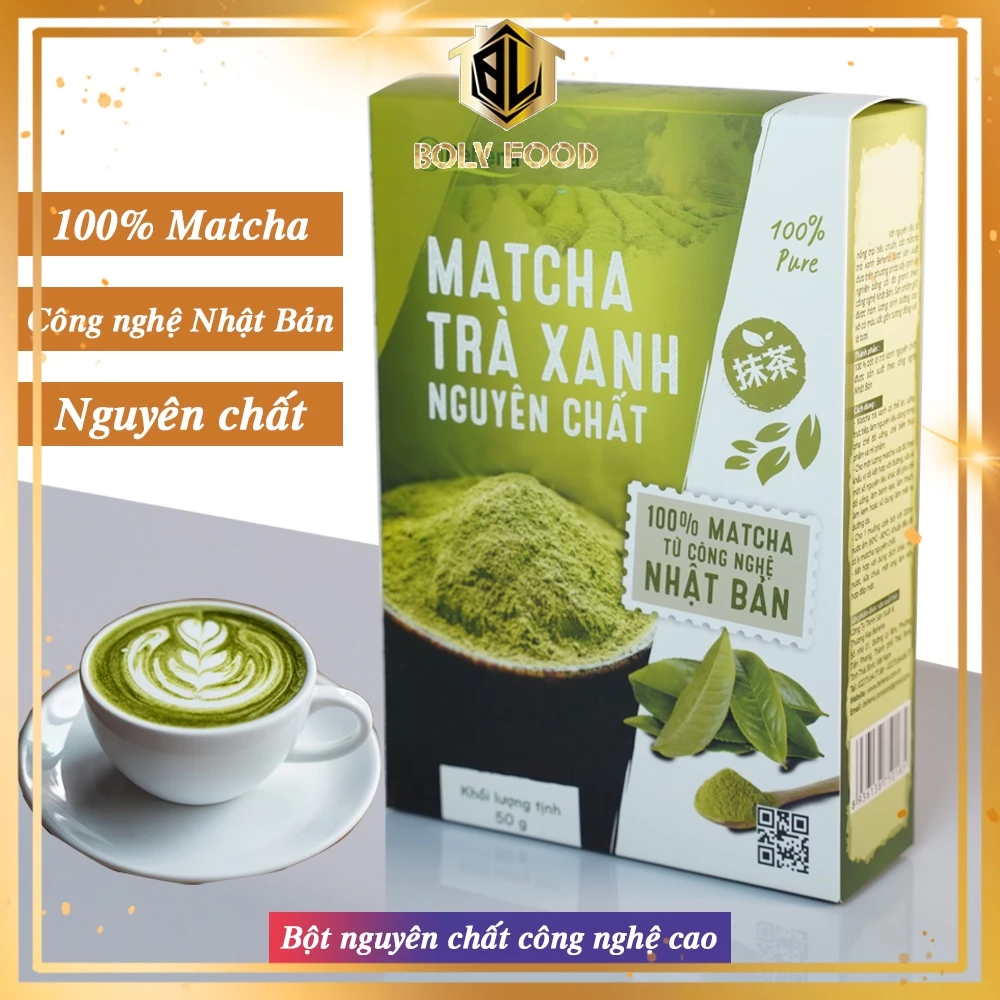 Matcha Nhật Bản - Bột Trà Xanh Nguyên Chất 100% Từ Công Nghệ Nhật Bản (Behena Hộp 50g)