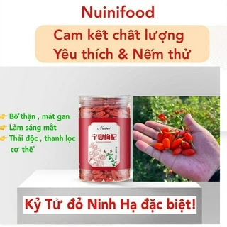 Kỷ tử đỏ Ninh Hạ NUINI sấy khô chính gốc - Nuinifood