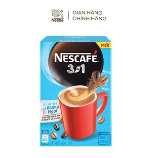 Cà phê hòa tan Nescafé 3in1 mới - vị hài hòa không ngọt (Hộp 20 gói x10g)