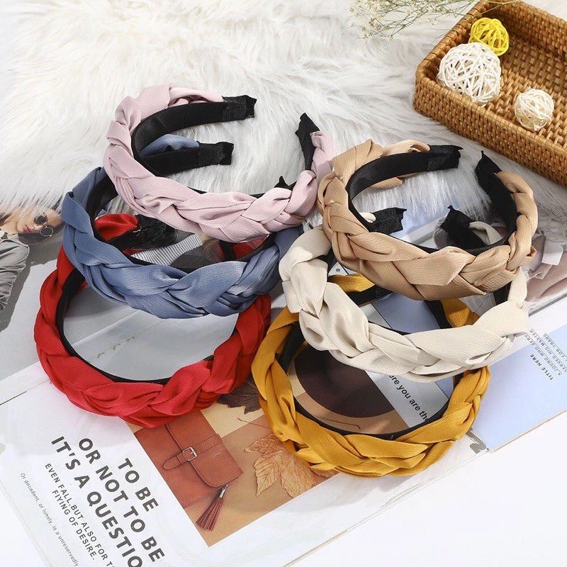 Combo 3 Bờm tóc tết bản to dùng để đi làm đi học đi chơi trang điểm cô dâu dịp lễ tết cưới sang trong và lịch sự