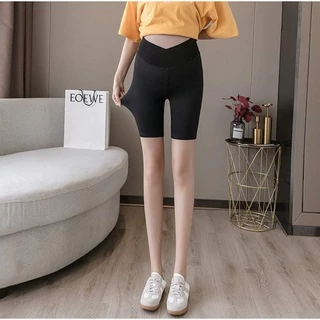 Quần legging bầu ngố, quần bầu trên gối chất bozip co dãn tốt