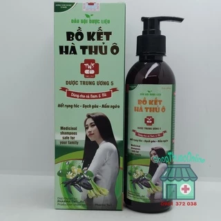 Dầu gội dược liệu Bồ Kết Hà Thủ Ô chai 200ml - Hết rụng tóc, sạch gàu