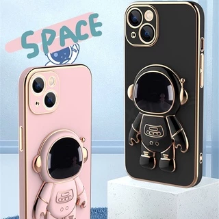 Ốp Điện Thoại In Phi Hành Gia 3D Sang Trọng Cho iPhone 11 12 13 Pro MAX 7 8 Plus X XS MAX XR 13 ProMax 7+ 8+ 7Plus 8Plus