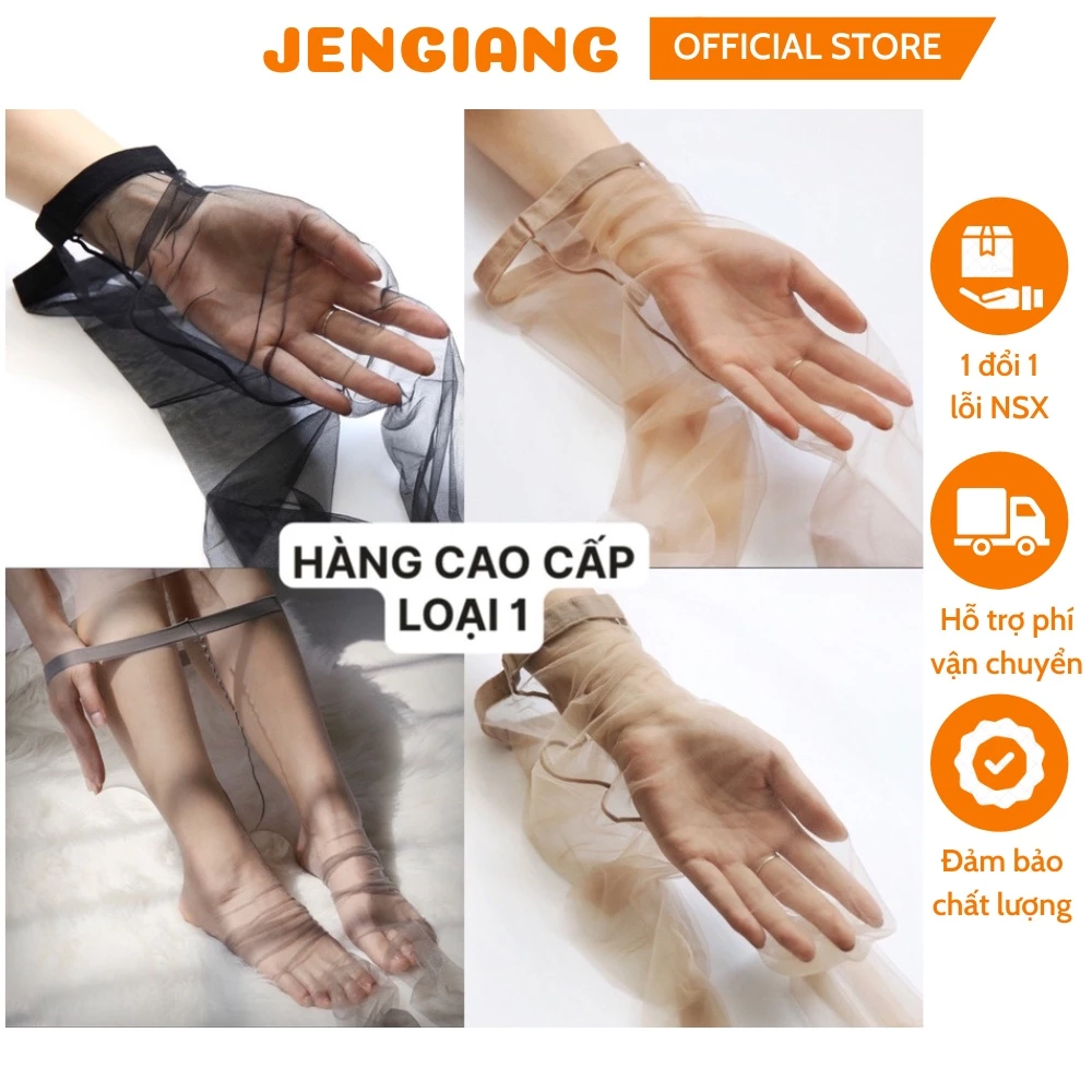 Quần tất nữ tàng hình Hàn quốc Jengiang che khuyết điểm siêu dai trong suốt lưới thật da chân - Loại cao cấp