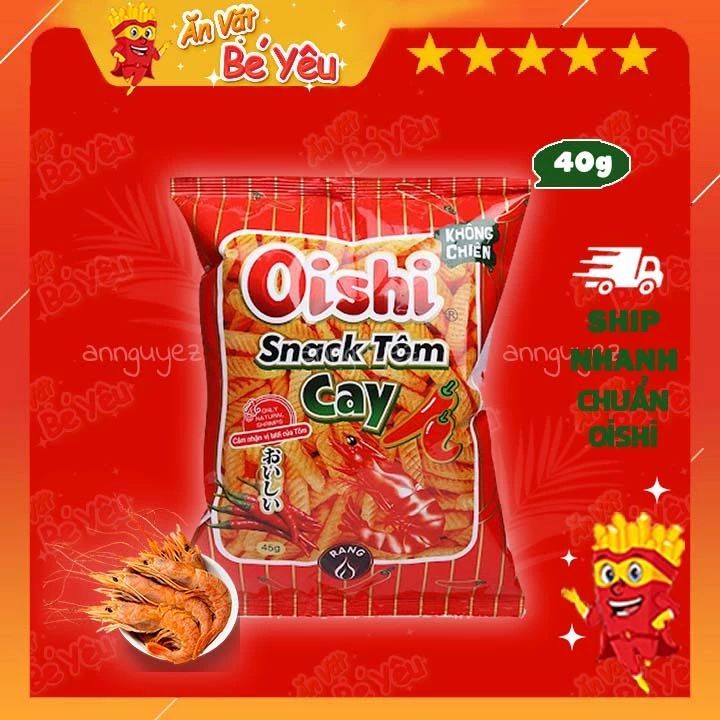 Bim bim Oishi snack tôm cay 32g