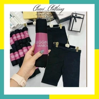 Quần legging đùi chất cotton co dãn siêu bền phong cách