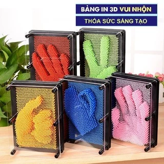 Đồ Chơi Phát triển tư duy Cho Bé - Bảng đinh 3d nghệ thuật Pinart 20x15x5.5cm