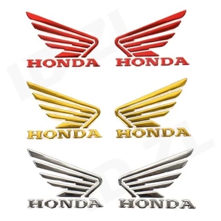 (Có Sẵn) (Trái Và Phải) Nhãn Dán Biểu Tượng Mềm 3D Honda Wings Nhựa 3M Cho Đề Can Sửa Đổi Xe Máy