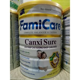 Sữa FamiCare Canxi Sure 900g - Dinh dưỡng dành cho người lớn, người tiểu đường