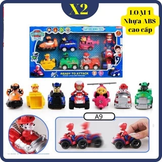 Bộ đồ chơi biệt đội chú chó cứu hộ Paw Patrol cho bé bằng nhựa chạy trớn A8 A9 A11 mô hình 6 con 7 con 8 con 9 con đồ ch