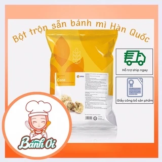 Bột trộn sẵn bánh mì cona hàn quốc / bánh mỳ mè đen Hàn Quốc - Bột Cona