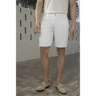 Quần Short Jean Americus Gosani AG635 Phom Slimfit Màu Trắng Và Đen