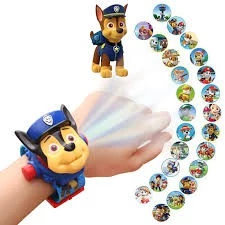 Đồng hồ điện tử chiếu 24 hình chú chó cứu hộ paw patrol cho bé trai