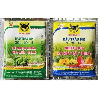 Combo 02 Gói Phân NPK Đầu Trâu 2 Giai Đoạn 10Gr