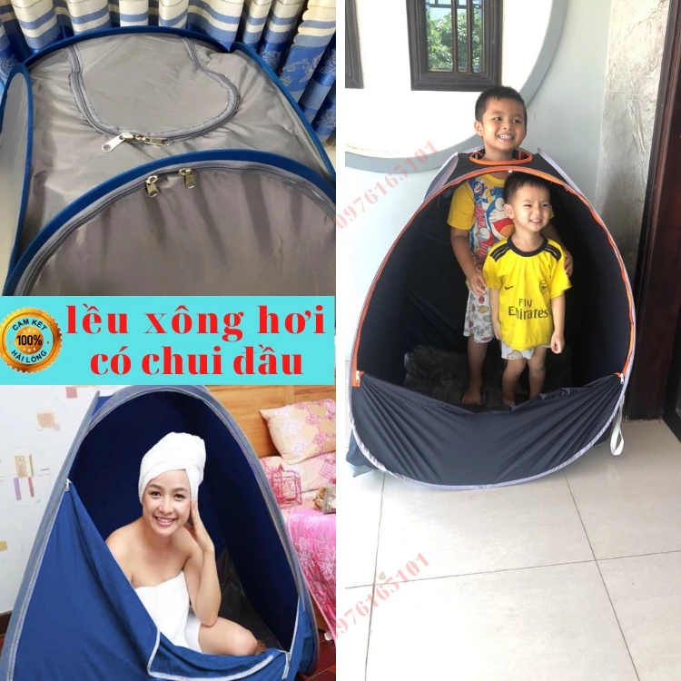 Lều xông hơi tự bung sau sinh loại vải dầy chống thấm nước( màu ngẫu nhiên)