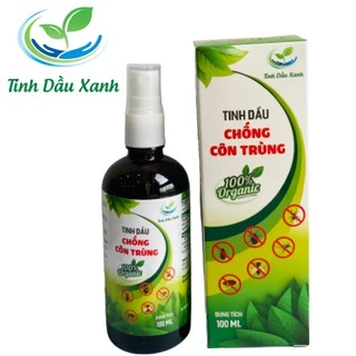 Tinh dầu chống côn trùng chính hãng tinh dầu xanh loại 100ml  giúp đuổi muỗi, công trùng 100% thiên nhiên