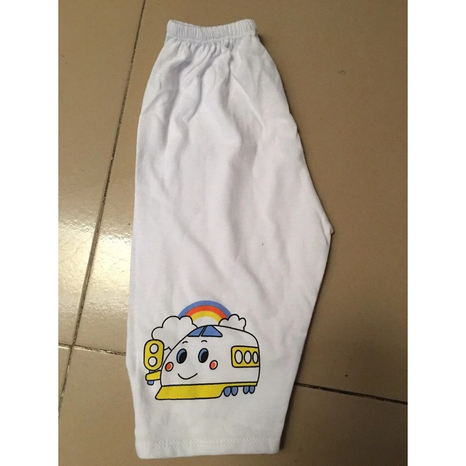 Combo 5 Quần dài cotton trắng cho bé