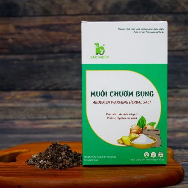 Muối Chườm Bụng BẢO NHIÊN Giảm Eo Mờ Rạn Cho Mẹ Sau Sinh