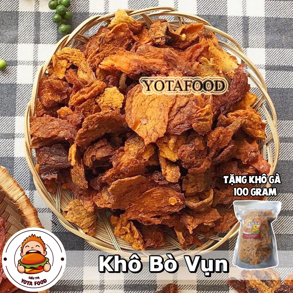 Khô bò vụn vị cary ( Thơm ngon - đậm vị ) - 500gram | Yotafood