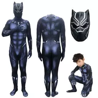 Movie Black Panther Trang phục Siêu anh hùng Cosplay Người lớn Trẻ em Zentai Jumpsuit Suit