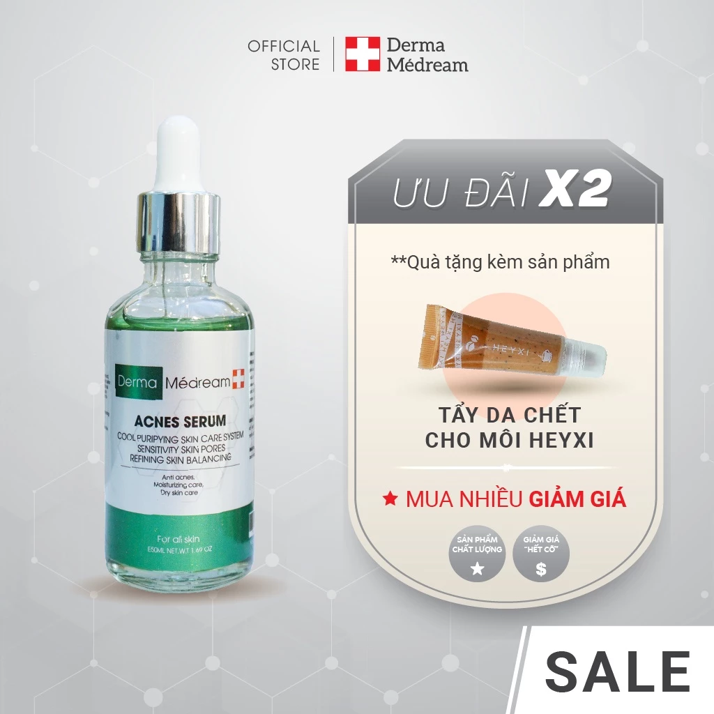 Serum Acnes Derma Me'Dream, giảm mụn và dầu nhờn, se khít lỗ chân lông - Chai 50ml