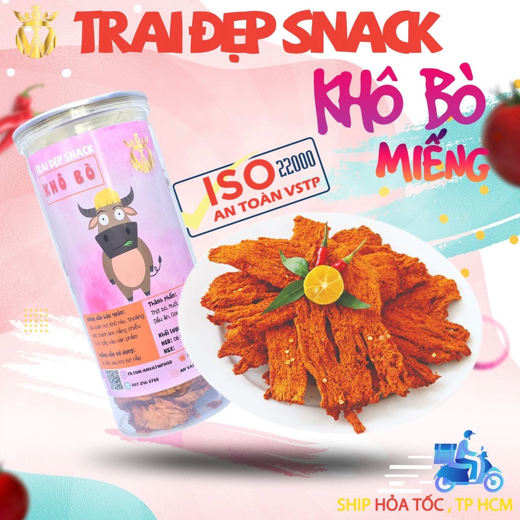 Khô Bò Miếng Trai Đẹp 300G