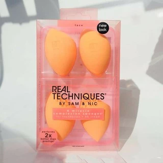 Mẫu 2020 - Set 4 Mút Tán Nền Realtechniques Miracle Complexion Sponge