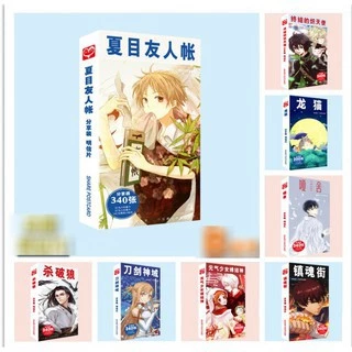 Hộp Postcard Bưu thiếp (Trọn bộ 180 Hình có Sticker) Anime/Manga Nhiều mẫu mã (KIMETSU,ONE PIECE,NARUTO,CONAN,SAO)