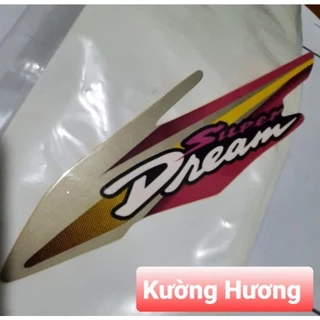 Tem yếm xe Dream việt Xịn - tem gắn yếm Honda super DREAM 1999 - loại 3 lớp đẹp Zin Chính Hãng